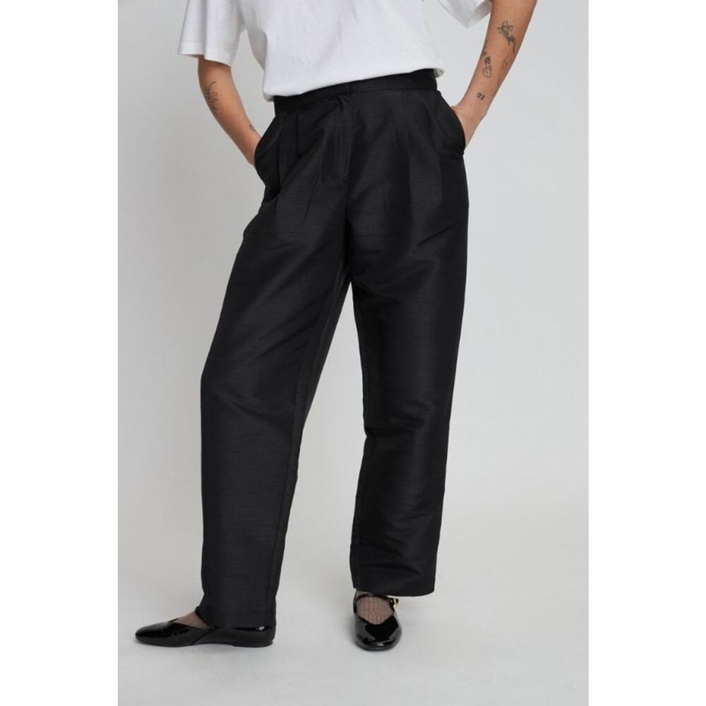 Stella Nova Crispy Pleated Pant Black Size XS NWT MSRP: $220